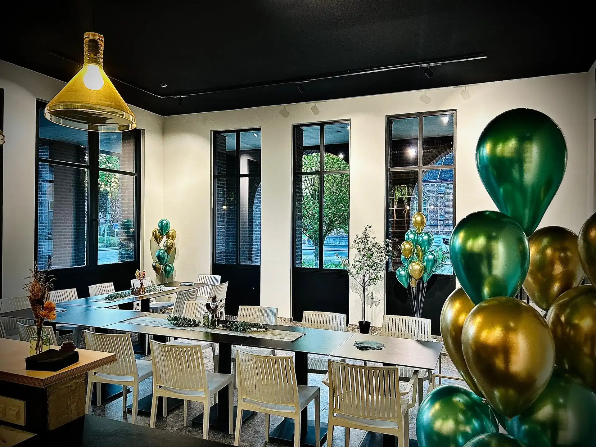 Interieur van de bistro